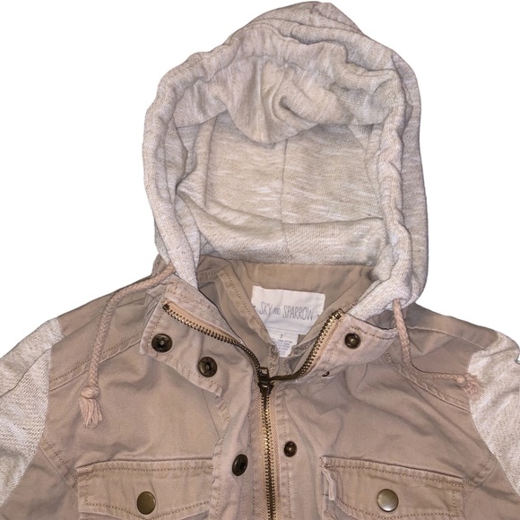Sky and Sparrow Utility Canvas Drawstring Waist Jacket - Picture 8 of 13
